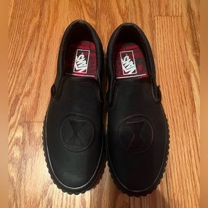 MARVEL Black Widow Vans Women’s size 7 or Men’s size 5.5—NWOT